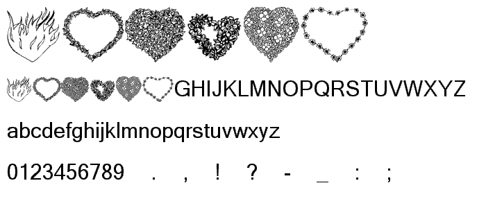 KR Valentines 2006 Eight font